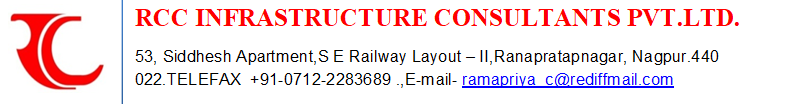 RCC INFRASTRUCTURE CONSULTANTS PVT LTD